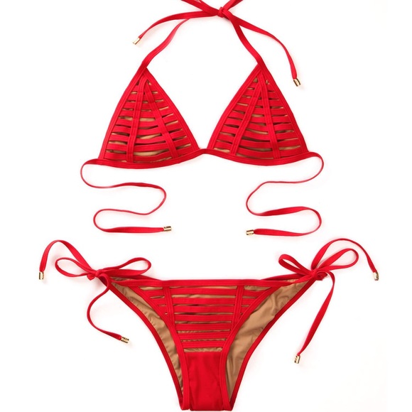 Beach Bunny Hard Summer Red Bikini